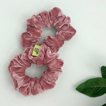 Load image into Gallery viewer, &#39;COMING UP ROSES&#39; VELVET SCRUNCHIE