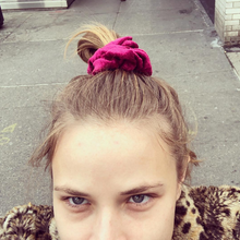 Load image into Gallery viewer, &#39;PINOT NOIR&#39; CRUSHED VELVET SCRUNCHIE