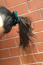 Load image into Gallery viewer, &#39;EMERALD CITY&#39; VELVET SCRUNCHIE