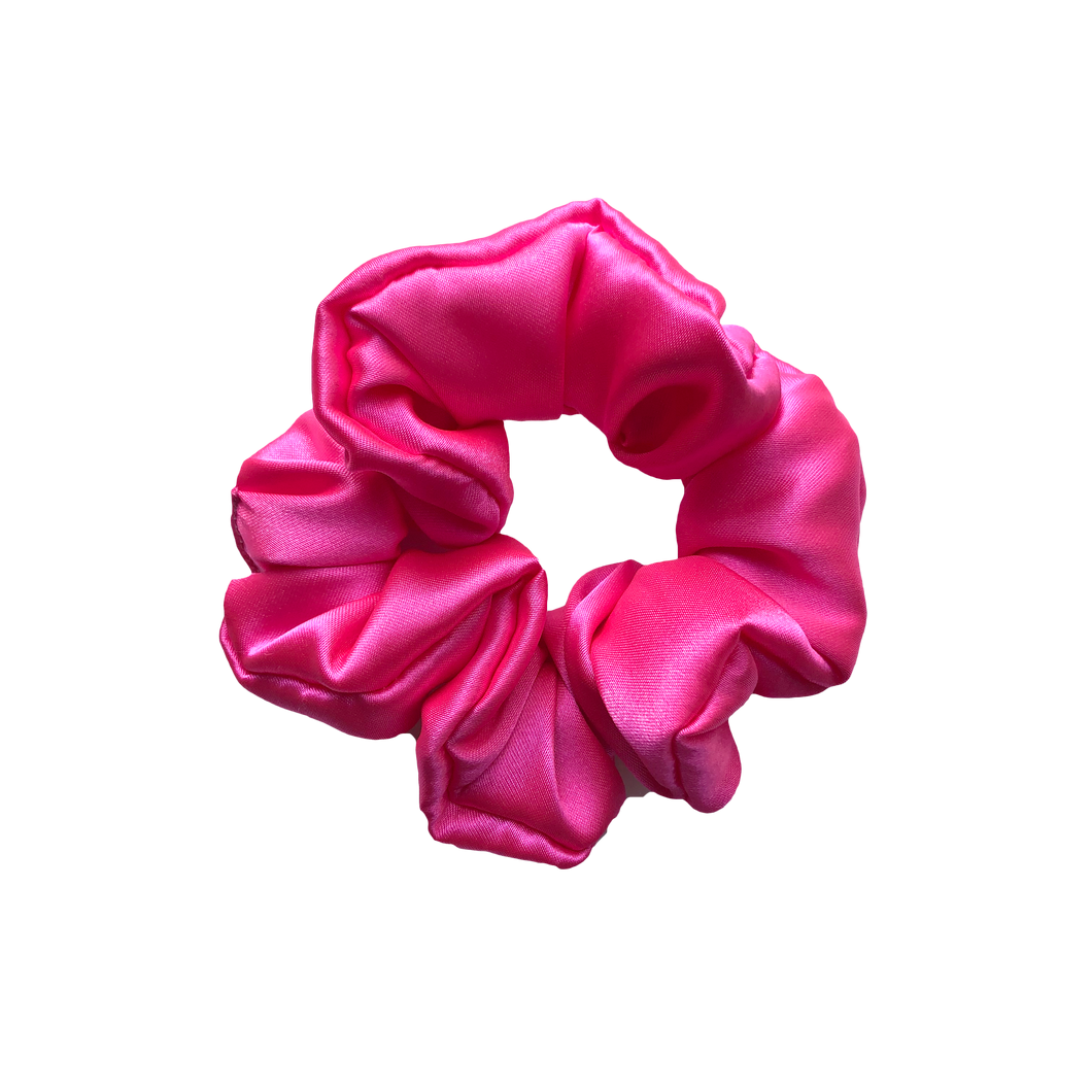 'LITERALLY' PINK SILK SCRUNCHIE